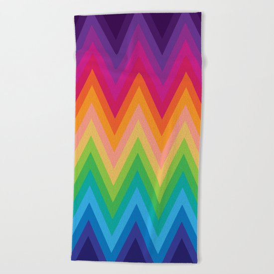Zig Zag Chevron Pattern G291 Beach Towel