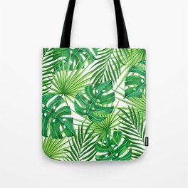 Tropical leaves Tote Bag