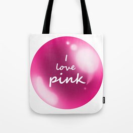 esfera rosa Tote Bag