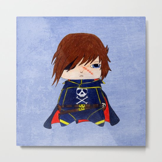A Boy - Captain Harlock / Albator Metal Print