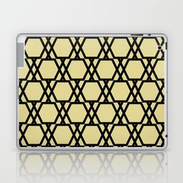 Black and Yellow Tessellation Line Pattern 20 - Diamond Vogel 2022 Popular Color Fire Dance 0799 Laptop Skin