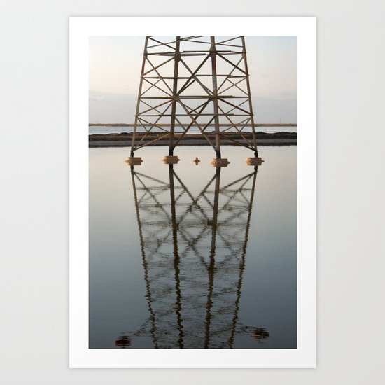 Electricity and Water Art Print