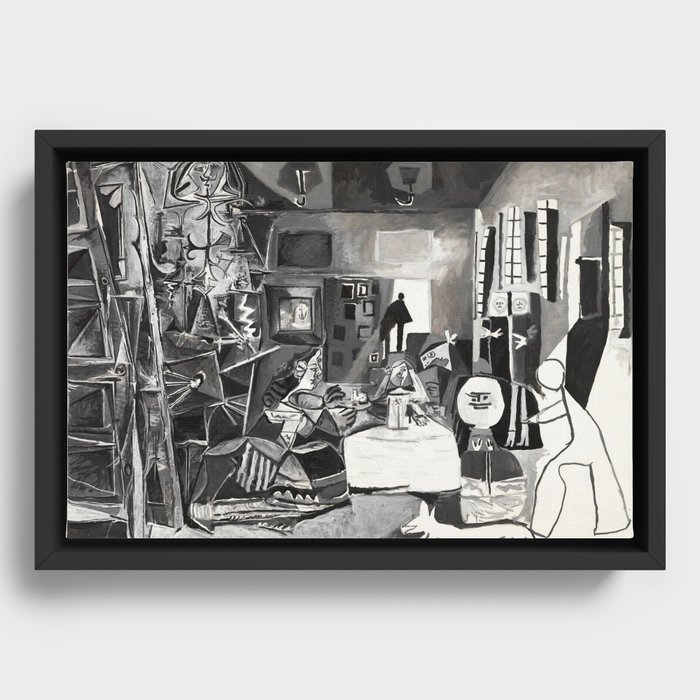 PIcasso The Maids Of Honor, Las Meninas, after Velázquez, 1957 Artwork Reproduction, Tshirts, Framed Canvas