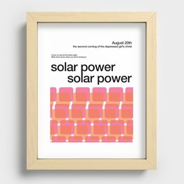 solar power Recessed Framed Print