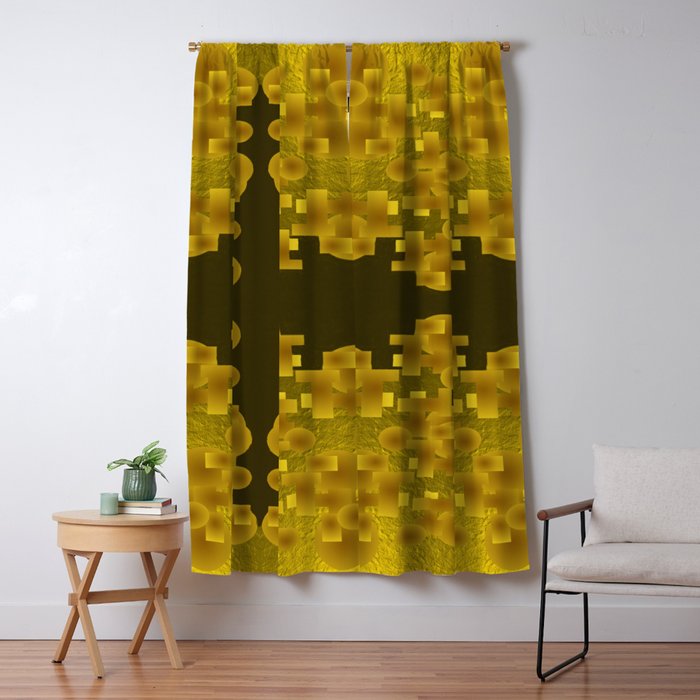 Gold Brocade Blackout Curtain By Davidmichaelschmidt Society6
