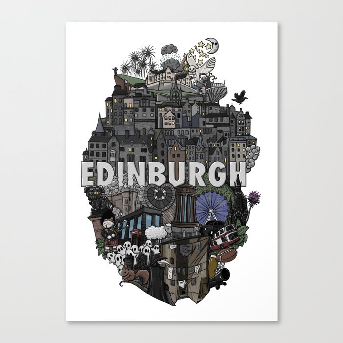 Heart of Edinburgh Canvas Print