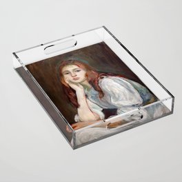 Berthe Morisot - Julie Daydreaming Acrylic Tray