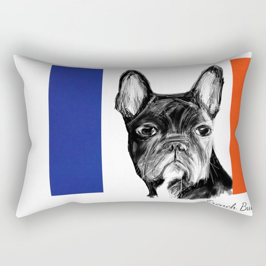 French Bulldog. The Totally French Version... Rectangular Pillow