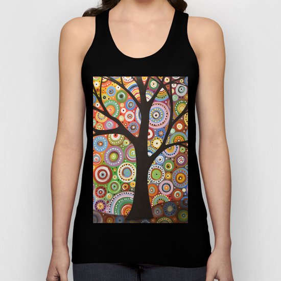 Abstract Landscape Original Painting...VISIONS OF NIGHT, by Amy Giacomelli Unisex Tank Top