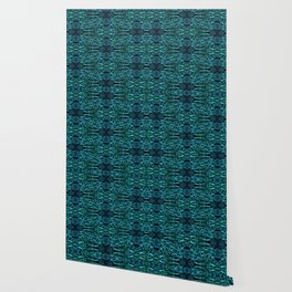 Liquid Light Series 66 ~ Blue & Green Abstract Fractal Pattern Wallpaper