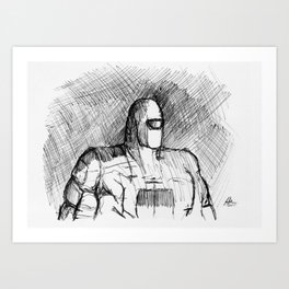 Warbot Sketch #012 Art Print