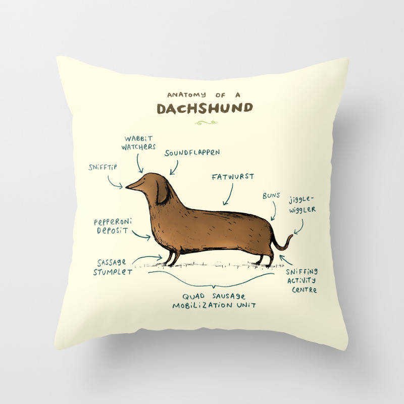 Dachshund pillows clearance