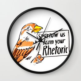 Women's March: Sparrow Us Wall Clock