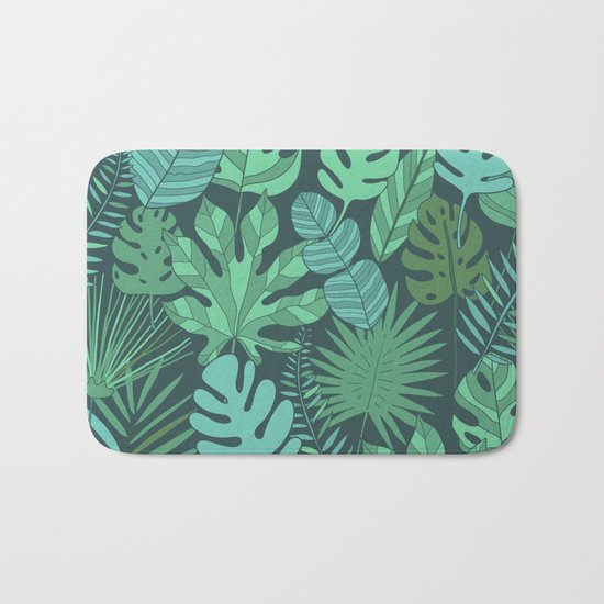 Tropical plantation Bath Mat