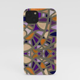 Gaudy Gaudi orange & purple iPhone Case