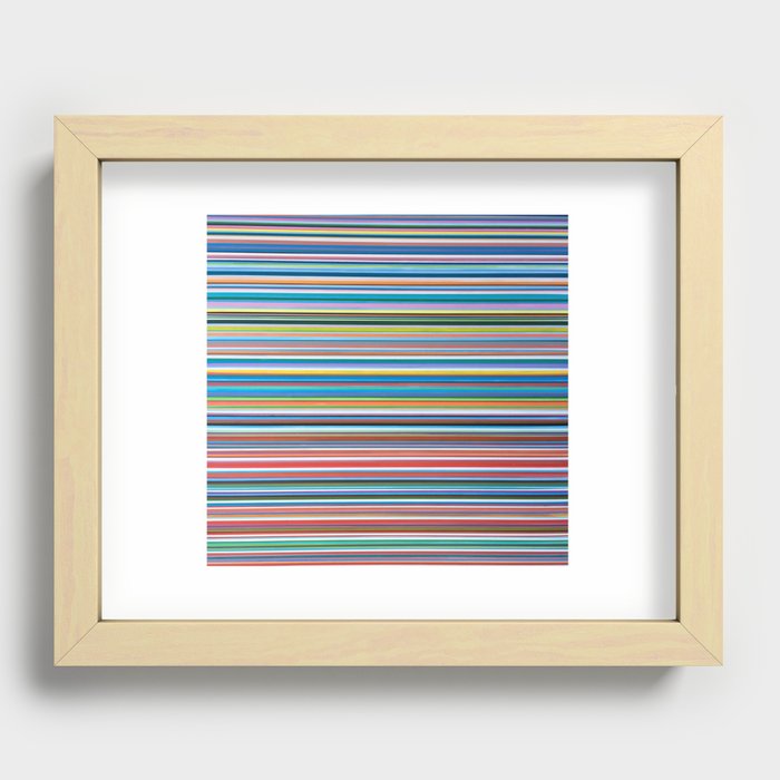 Stripes 28 Recessed Framed Print