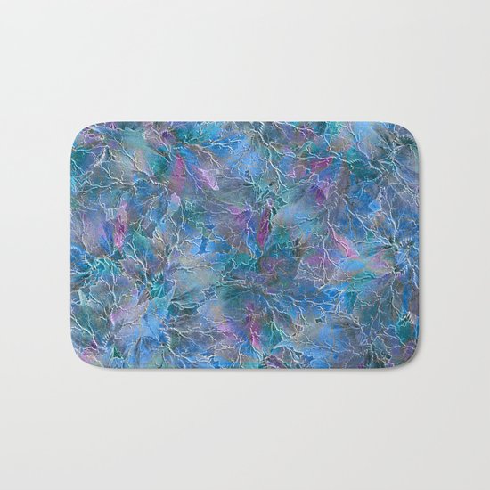 Frozen Leaves Bath Mat