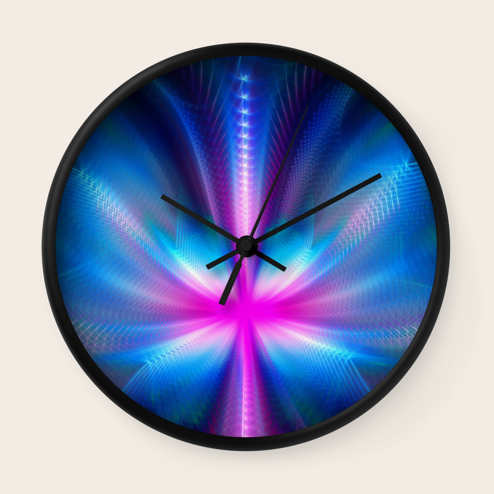 The Neon Butterfly Wall Clock By Walstraasart Society6 Living room model nummber : society6