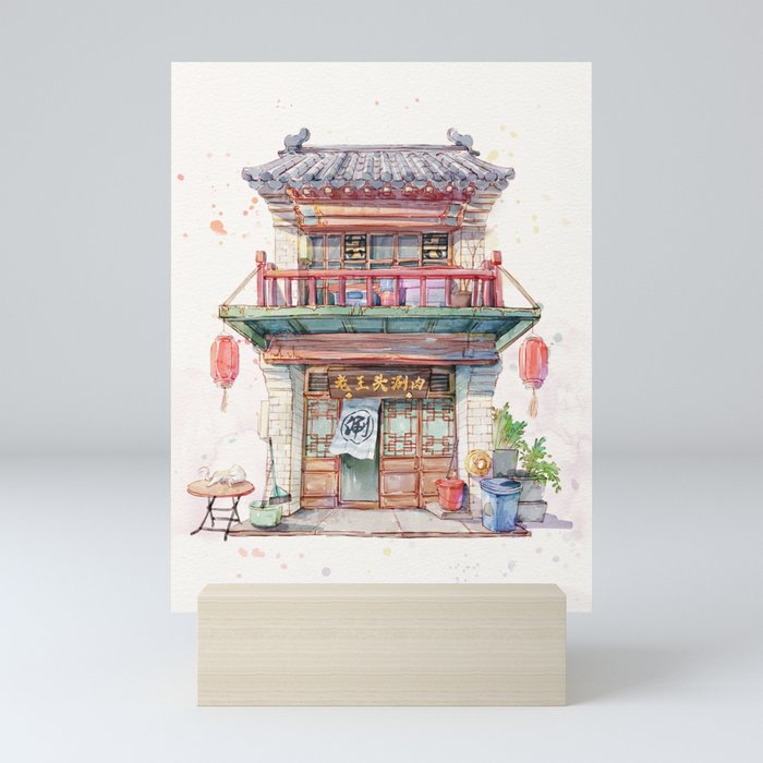 Chinese architecture Mini Art Print
