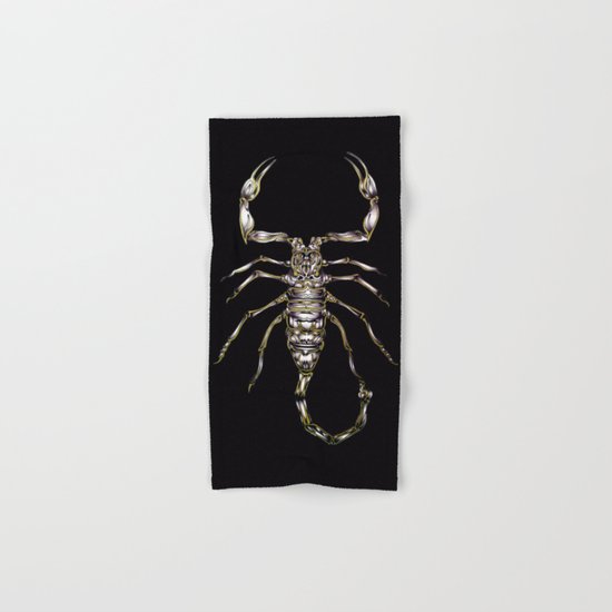 Scorpion's Kiss in Black Hand & Bath Towel