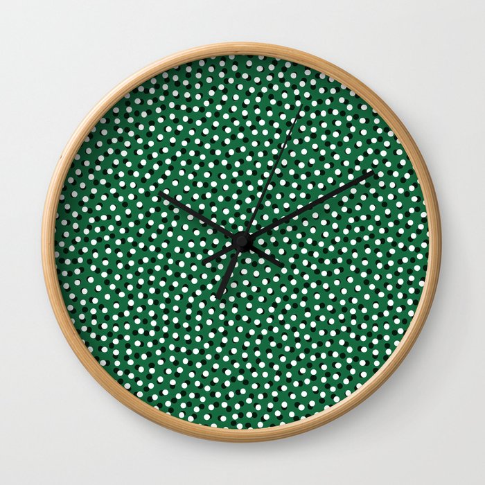Mix Dots Green Wall Clock