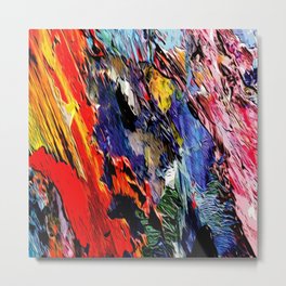 Artwork 2051 color . Bright color composition . Abstract art Metal Print
