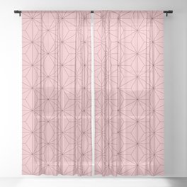 Nezuko Pattern Sheer Curtain