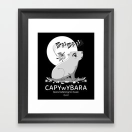 capYwYbara Framed Art Print