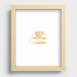 Life's too short to drive Classic Cars, Vintage, Car Lovers  Gifts  Recessed Framed Print
