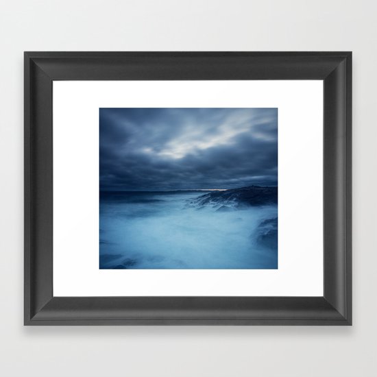 Heaving Seas Framed Art Print