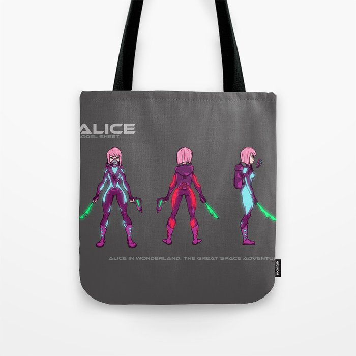 Alice Character Model Sheet Tote Bag