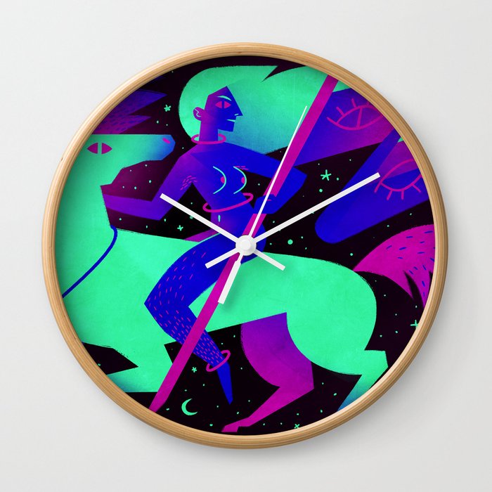 Die Erste Nachte Reiterin Wall Clock