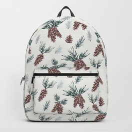 Gouache Pine Cones Backpack