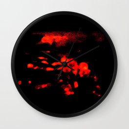 Red Jinn Wall Clock | Abstract, Red, Dark, Black, Ghosts, Abstraction, Color, Digital Manipulation, Abstractart, Modernart 