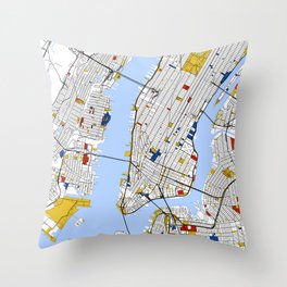 New York City , Map Art Print / Street Map Art Throw Pillow | Landscape, Graphicdesign 