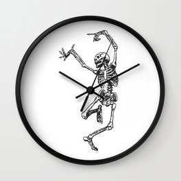 Dancer Skeleton Wall Clock