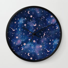 Zodiac - Watercolor Wall Clock