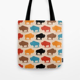 Buffalo Bison Pattern 278 Tote Bag