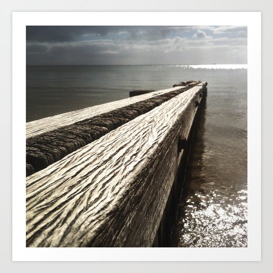 the break water 03 Art Print