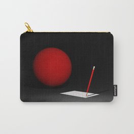 Red, Black, White Carry-All Pouch