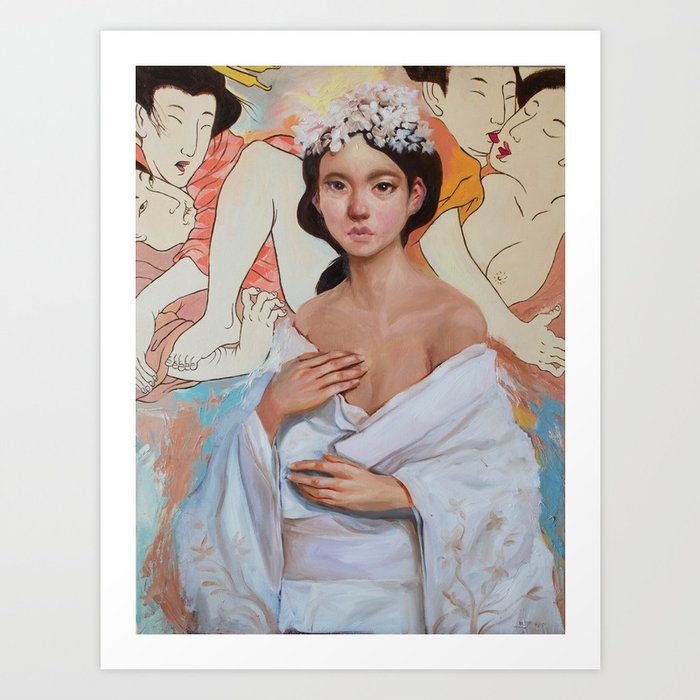 White Lily Art Print