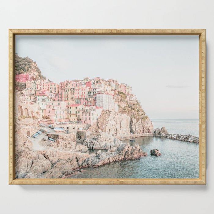 Positano, Italy Amalfi Coast Romantic Photography Serving Tray