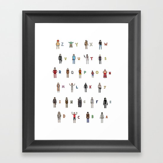 Z-A Framed Art Print