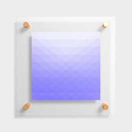 Gradient of blue geometric shapes Floating Acrylic Print