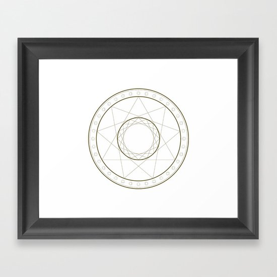 Anime Magic Circle 14 Framed Art Print