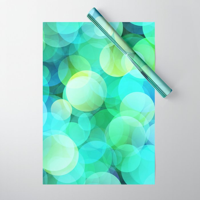 Green Bubble Wrapping Paper