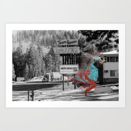 Unseen Monsters of Mount Shasta - Ukelt Anzilk Art Print