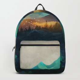 Green Wild Mountainside Backpack