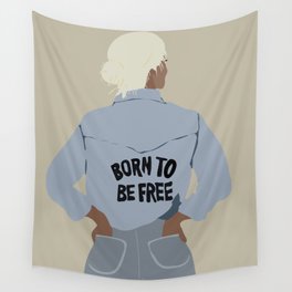 Born To Be Free Wall Tapestry
