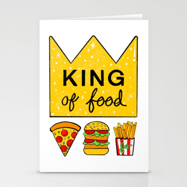 King of food Stationery Cards